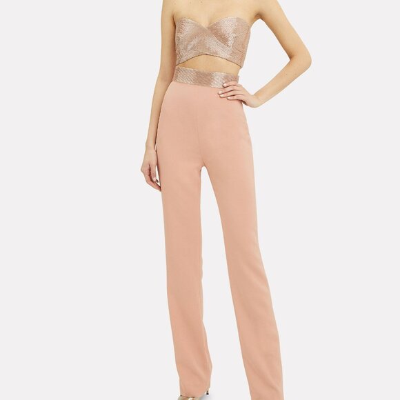 NEW Cushnie Cady Desert Rose Jumpsuit $2195 - Picture 3 of 14